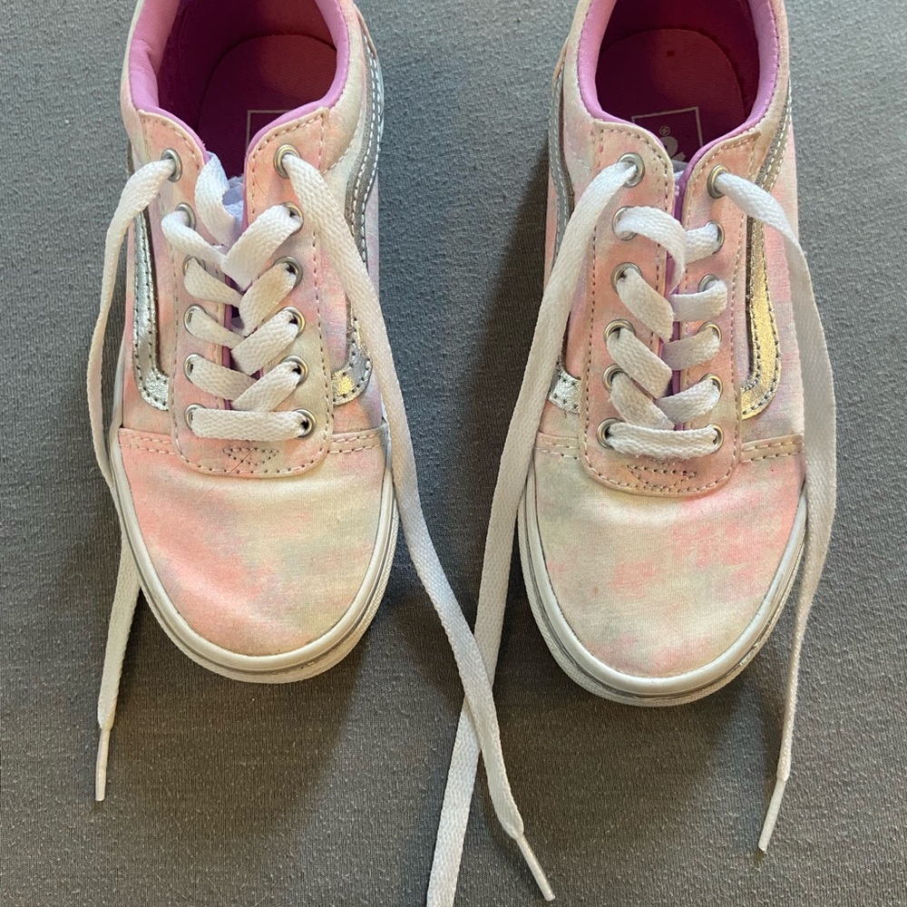 Vans Kids Sneakers - Pink and White Tie Dye NWOT